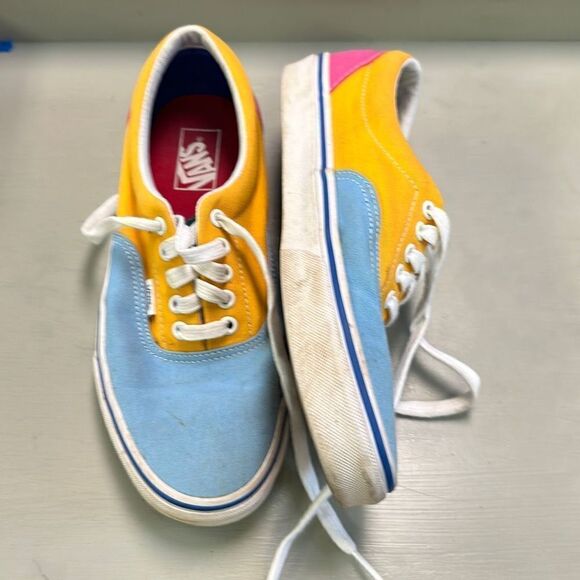 Vans Unisex Era Canvas Colorful Colorblock Skateboard Sneakers Size 9(M) 10.5(W) - Picture 1 of 7